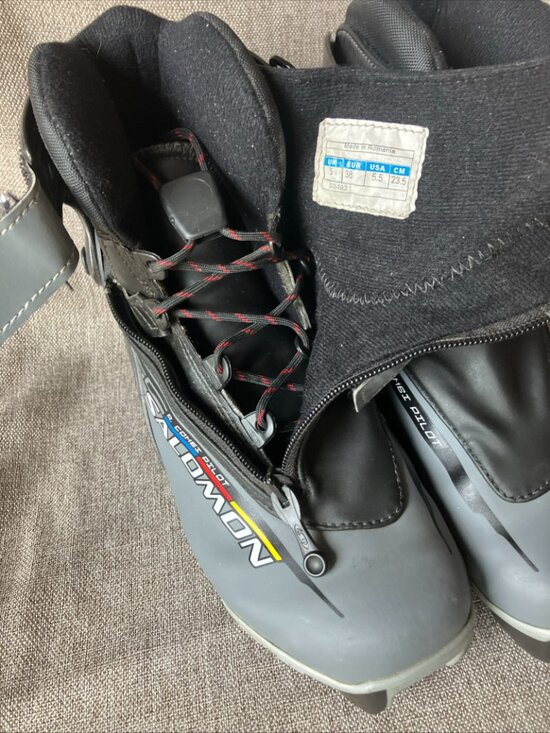 Salomon R Combi Pilot SNS Cross Country Ski Boots Size US5.5 / EU38 Power Lace